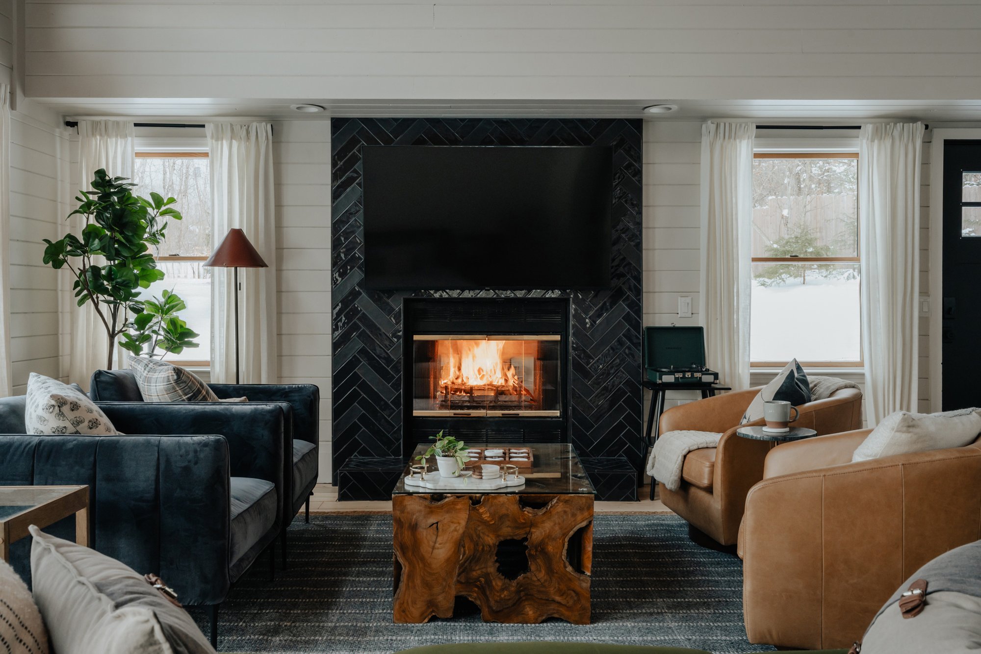 Indoor Gas Fireplace