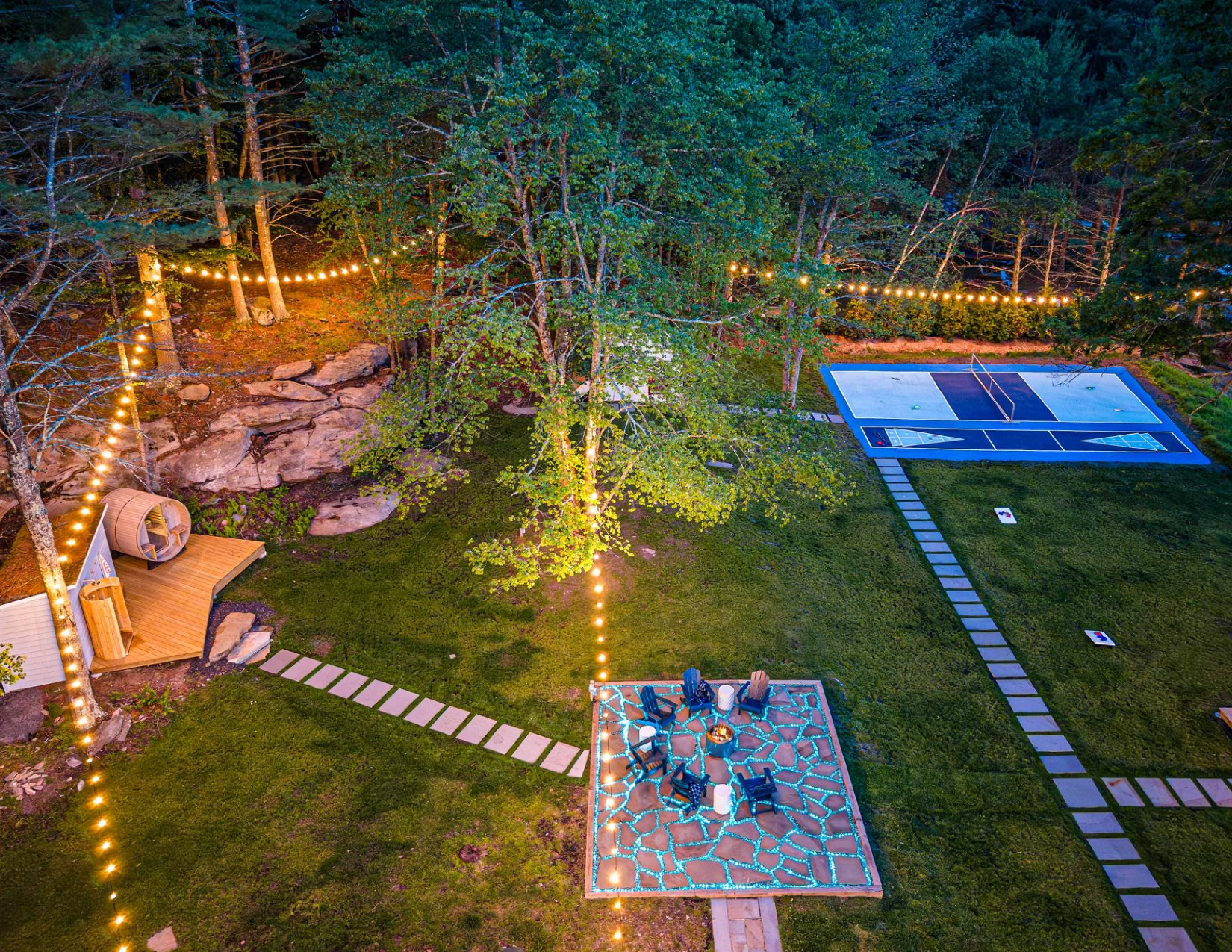 Evenings in the backyard