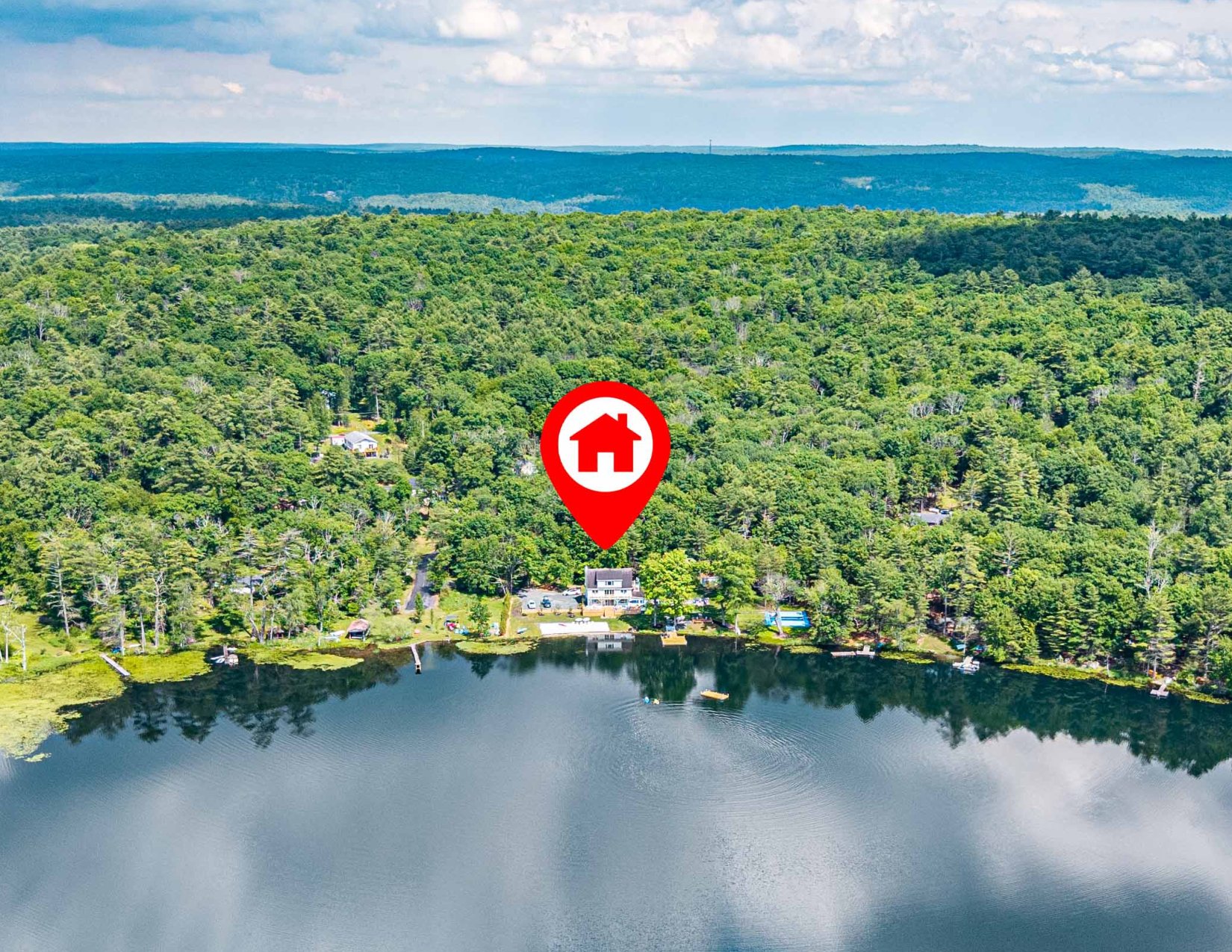 Washington Lake from above