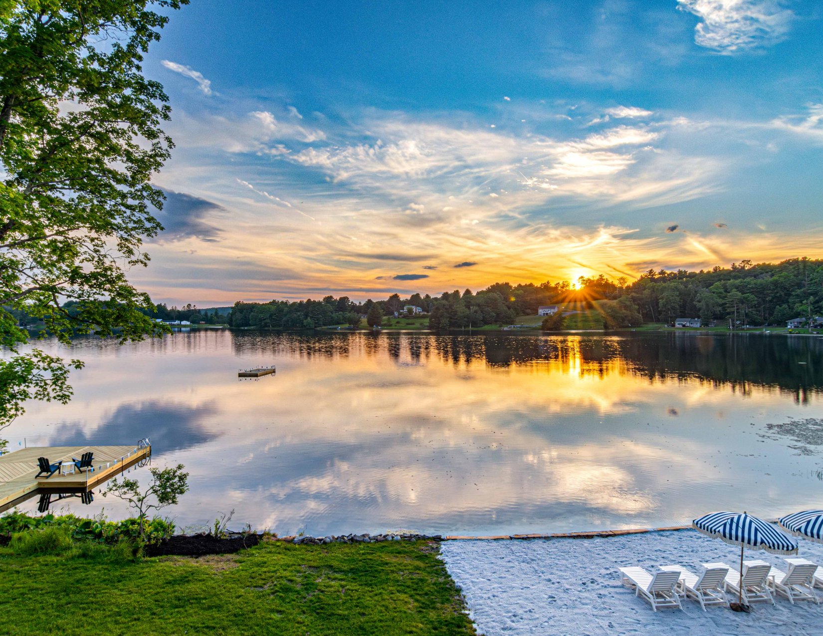 Sunset on the lake